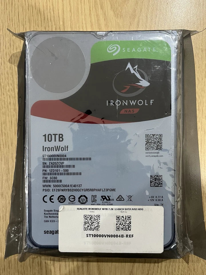 Seagate IronWolf 10TB HDD ST10000VN0004 Sata III 3.5" Used/Good Health
