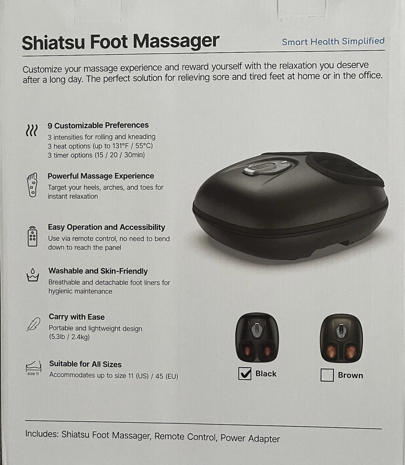 RENPHO Foot Massager Machine with Heat for Plantar Fasciitis-Brand New