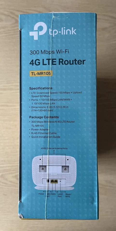 TP-Link TL-MR105 Wireless N 4G Router Nano Sim Unlocked 300Mbps Cat4 LTE Network