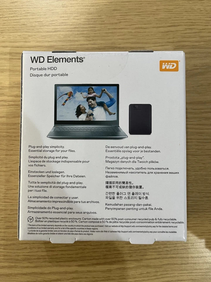 WD Elements Portable 6TB External Hard Drive Brand New Sealed