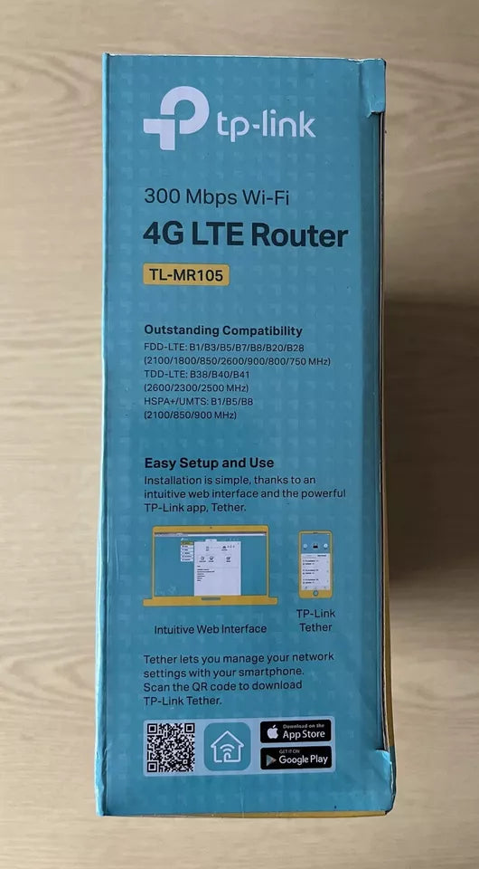TP-Link TL-MR105 Wireless N 4G Router Nano Sim Unlocked 300Mbps Cat4 LTE Network