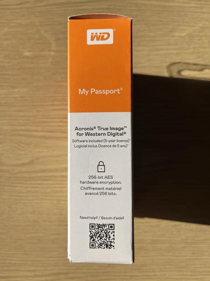 WD 6TB My Passport WDBR9S0060BBK-WESN external hard drive -Brand New Sealed
