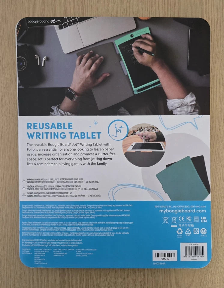 Boogie Board Jot with Folio and Stylus Writing Tablet Drawing Board-Brand New