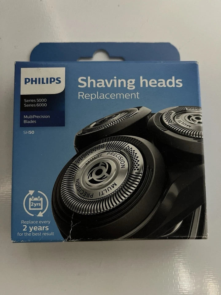 Philips SH50/50 Shaving Heads Shaver Replacement, 3 Heads per Pack -Brand New