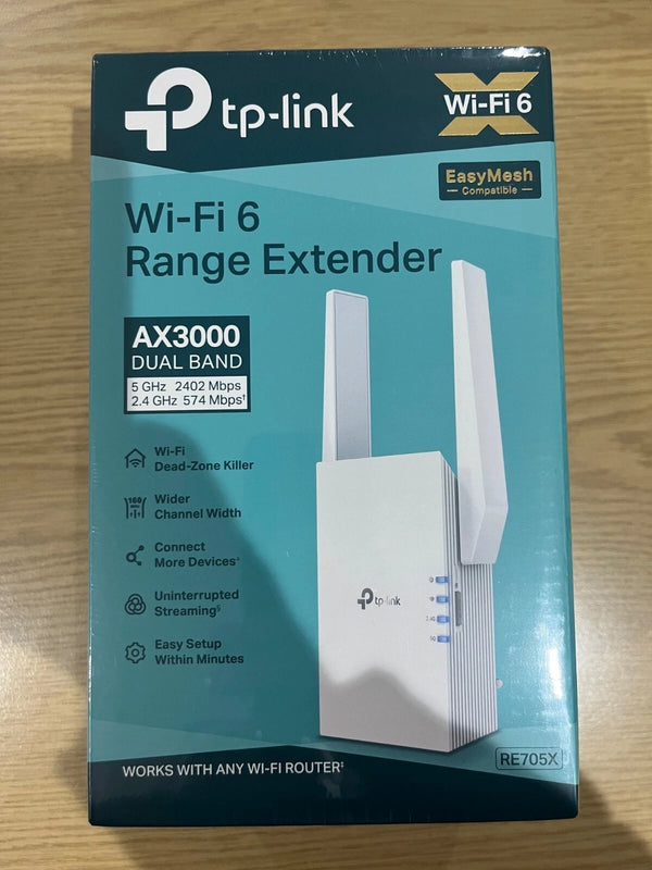 Tp-Link RE705X AX3000 Dual Band Mesh Wi-Fi 6 Range Extender External BNIB Sealed