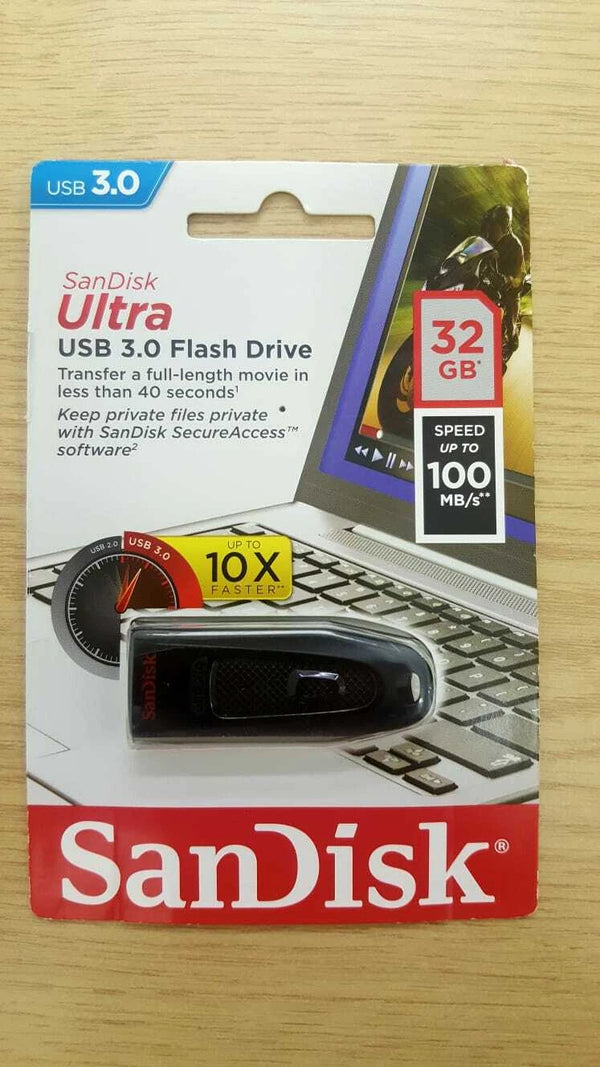 32GB SanDisk Ultra USB 3.0 Flash Drive-