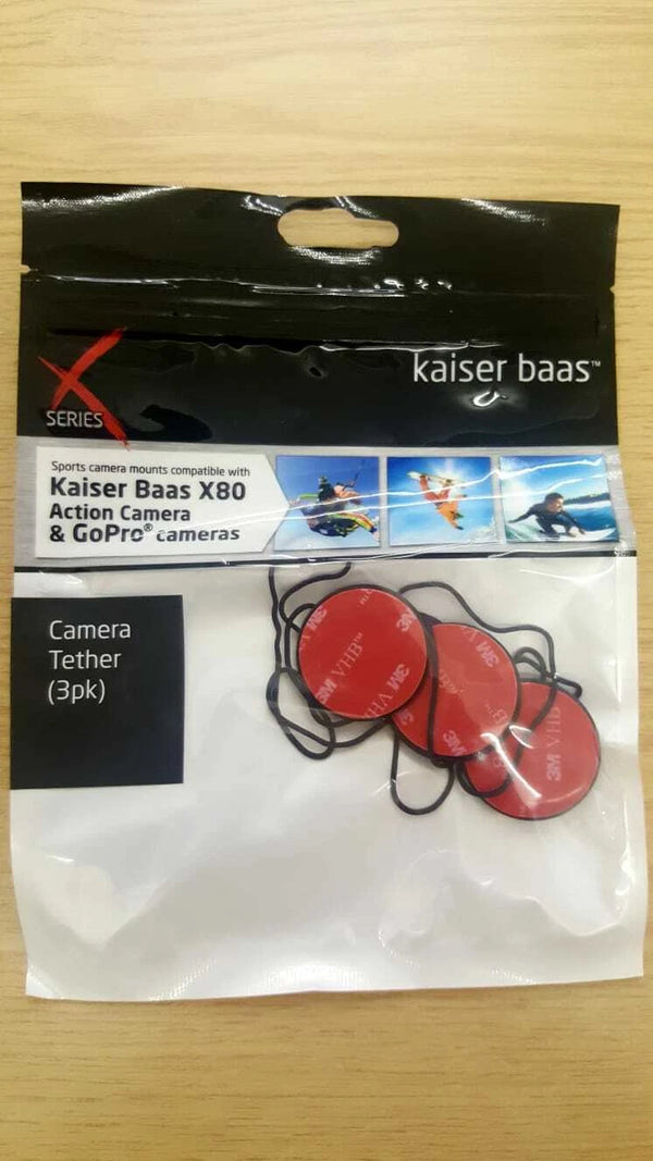 Kaiser Baas Camera Tether Designed For Kaiser Baas X-series And Go-Pro - 3 Pack