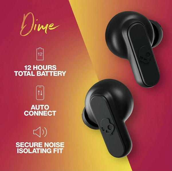 Skullcandy Dime True Wireless Earbuds True Black New & Sealed-