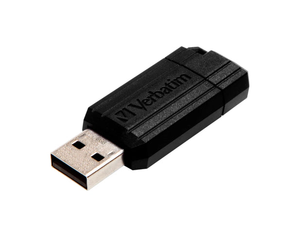 Verbatim 49062 PinStripe USB Flash Drive USB Stick 8GB Black