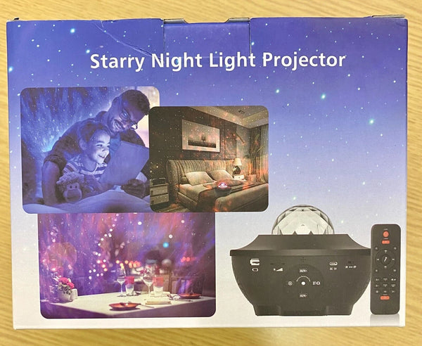 Music LED Galaxy Starry Night Light Projector Ocean Wave Star Lamp w/Remote UK