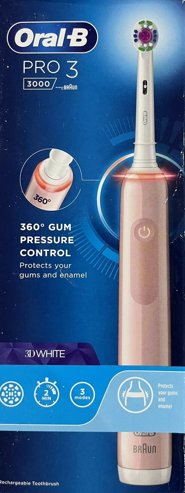 Oral-B Pro 3 3000 Electric Toothbrush - Pink