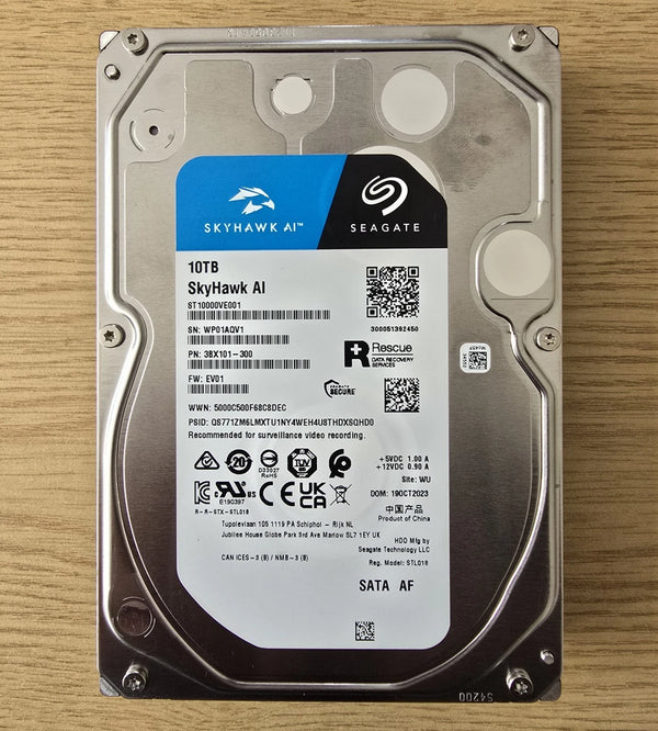 Seagate SkyHawk AI 10TB 7200RPM 3.5" ST10000VE001 -Very Low Used about 3 Months