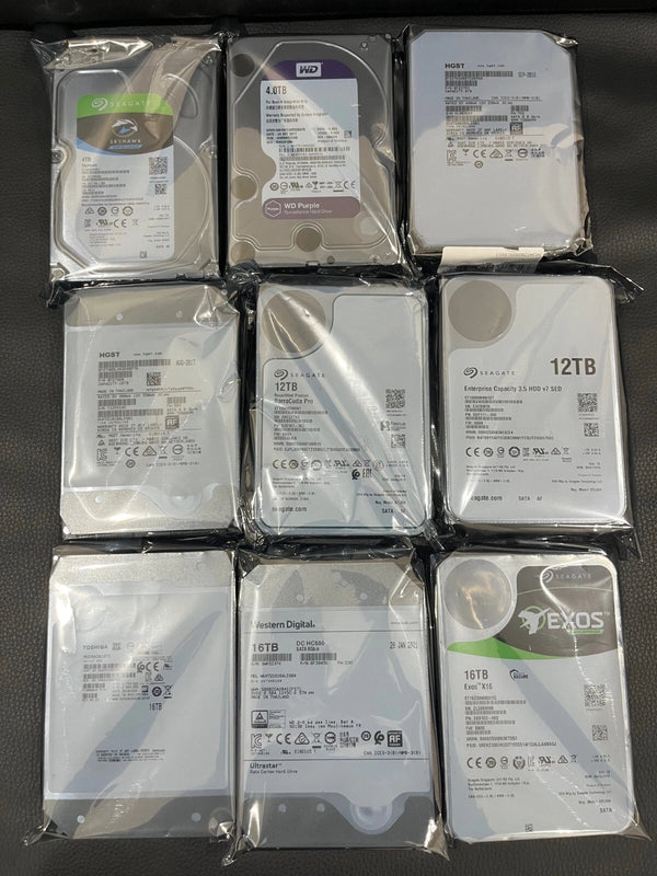 HARD DRIVE 3.5" 1TB 2TB 3TB 4TB 6TB 12TB 16TB SATA HDD CCTV DESKTOP PC DVR lot