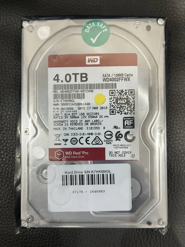 Western Digital Red Pro WD4002FFWX/4TB 3.5" SATA NASware 3.0 - Good Health