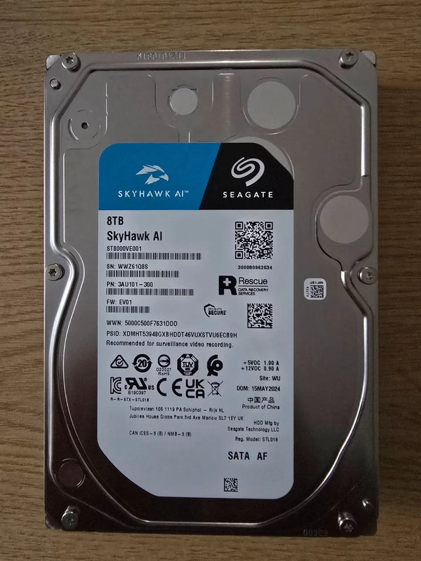 Seagate Skyhawk AI ST8000VE001 8Tb 3.5" 7200rpm 256Mb-Brand New Boxed