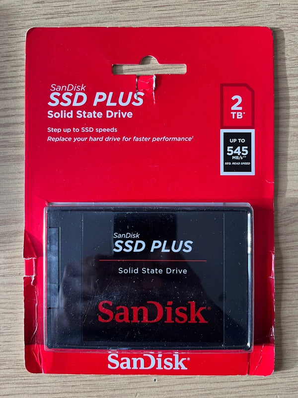 SanDisk SSD Plus 2 TB Internal 2.5" Solid State Drive - Brand New Sealed