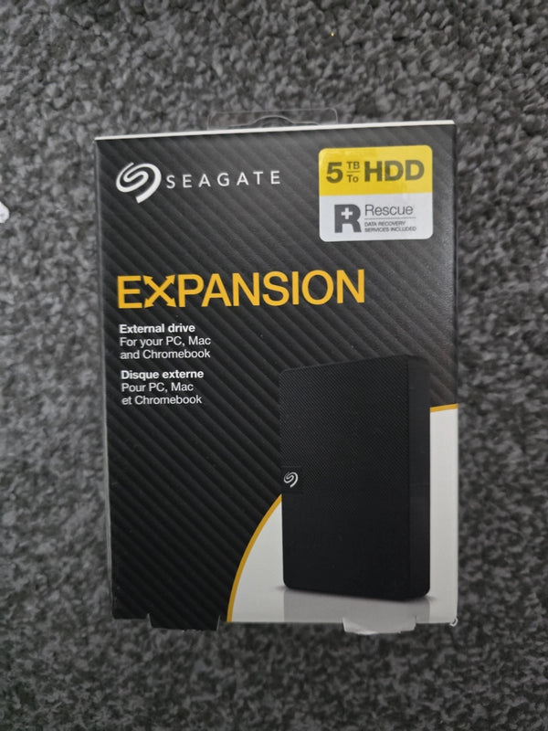 Seagate 5TB HDD Expansion Portable External Hard Drive - 2.5 Inch USB 3.0 BNIB