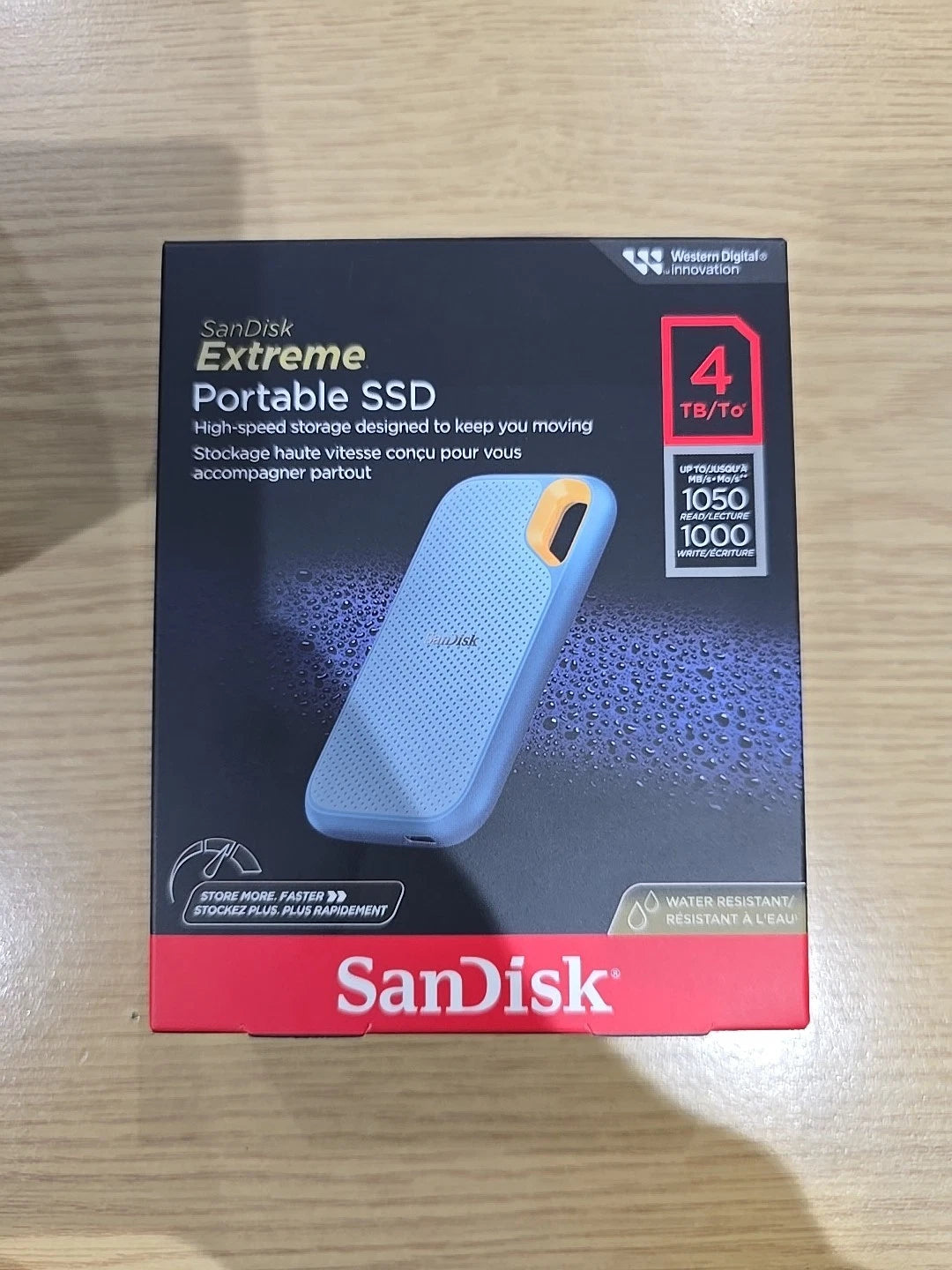 SanDisk SDSSDE61-4T00-G25B 4 TB USB tipo-C 3.2 Gen 2 (3.1 Gen 2) 1050 MB/s Blue