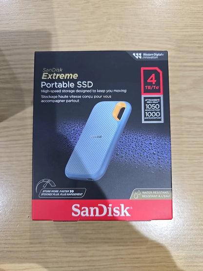 SanDisk SDSSDE61-4T00-G25B 4 TB USB tipo-C 3.2 Gen 2 (3.1 Gen 2) 1050 MB/s Blue