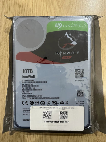 Seagate IronWolf 10TB HDD ST10000VN0004 Sata III 3.5" Used/Good Health
