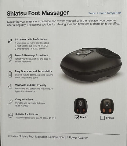 RENPHO Foot Massager Machine with Heat for Plantar Fasciitis-Brand New