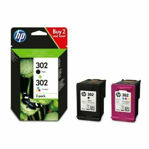 HP 302 Black & Colour Ink Cartridge Combo Pack For ENVY 4527 Printer!"