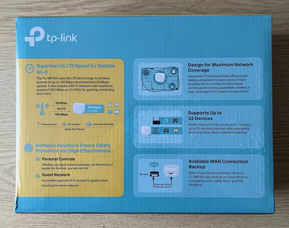 TP-Link TL-MR105 Wireless N 4G Router Nano Sim Unlocked 300Mbps Cat4 LTE Network